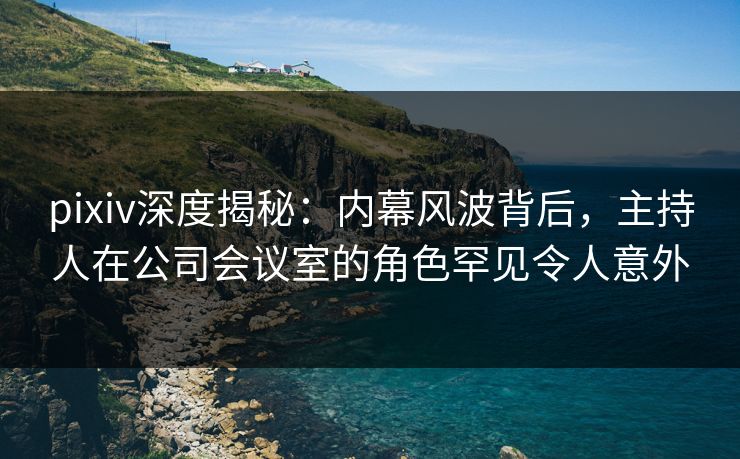 pixiv深度揭秘：内幕风波背后，主持人在公司会议室的角色罕见令人意外