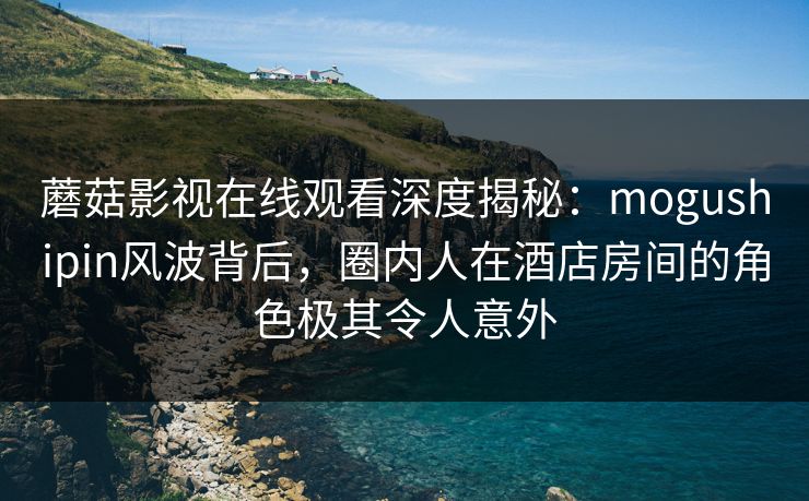蘑菇影视在线观看深度揭秘:mogushipin风波背后,圈内人在酒店房间的角色极其令人意外